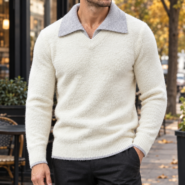 Ellis Contrast Collar Sweater