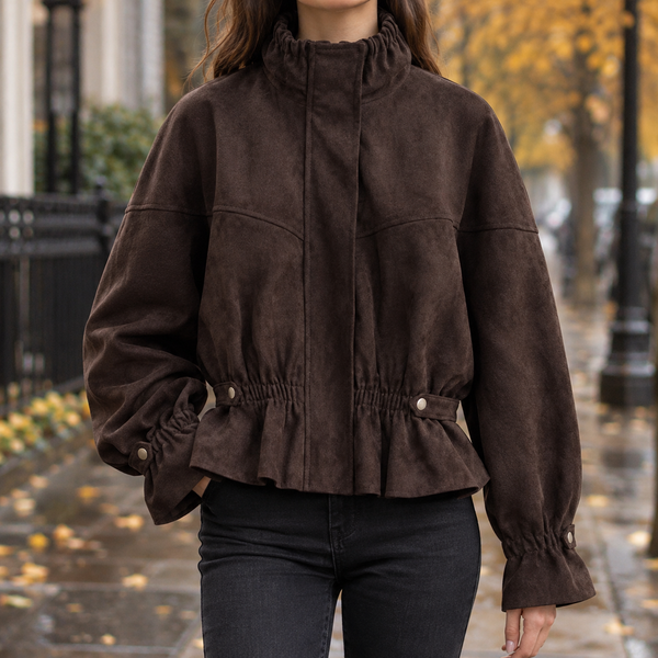 Helena Peplum Zip Jacket