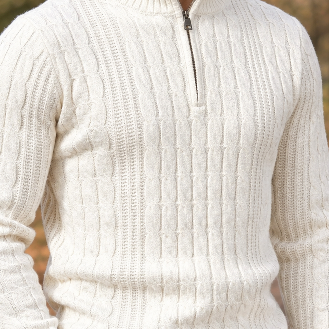 Jules Cable Sweater - Lead Product Detail