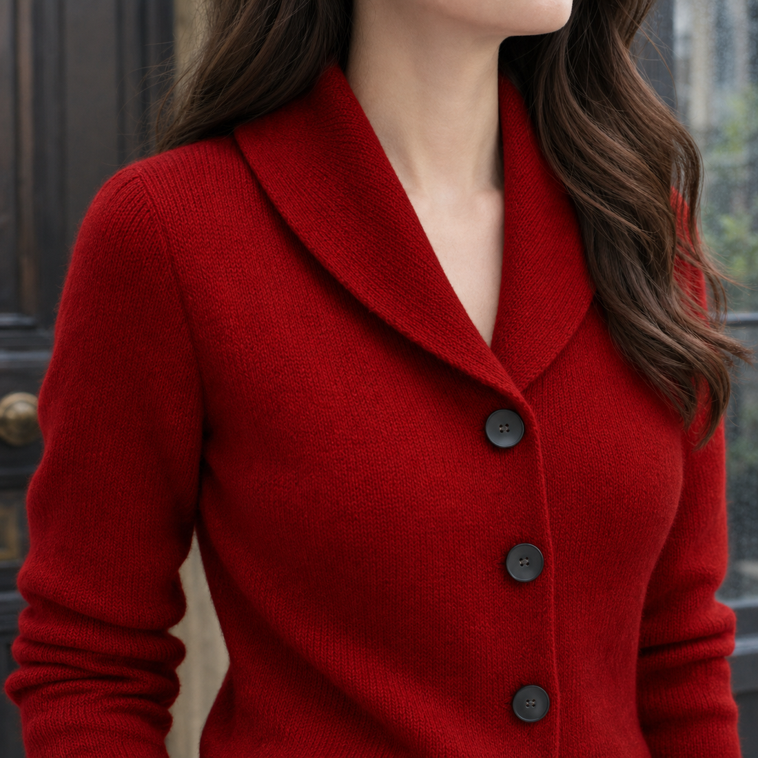 Ariane Collared Cardigan - Lead Product Detail