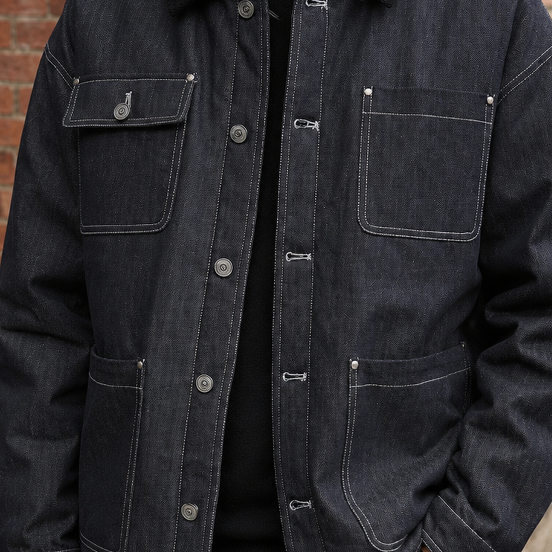 Benjamin Denim Down Jacket - Lead Product Detail