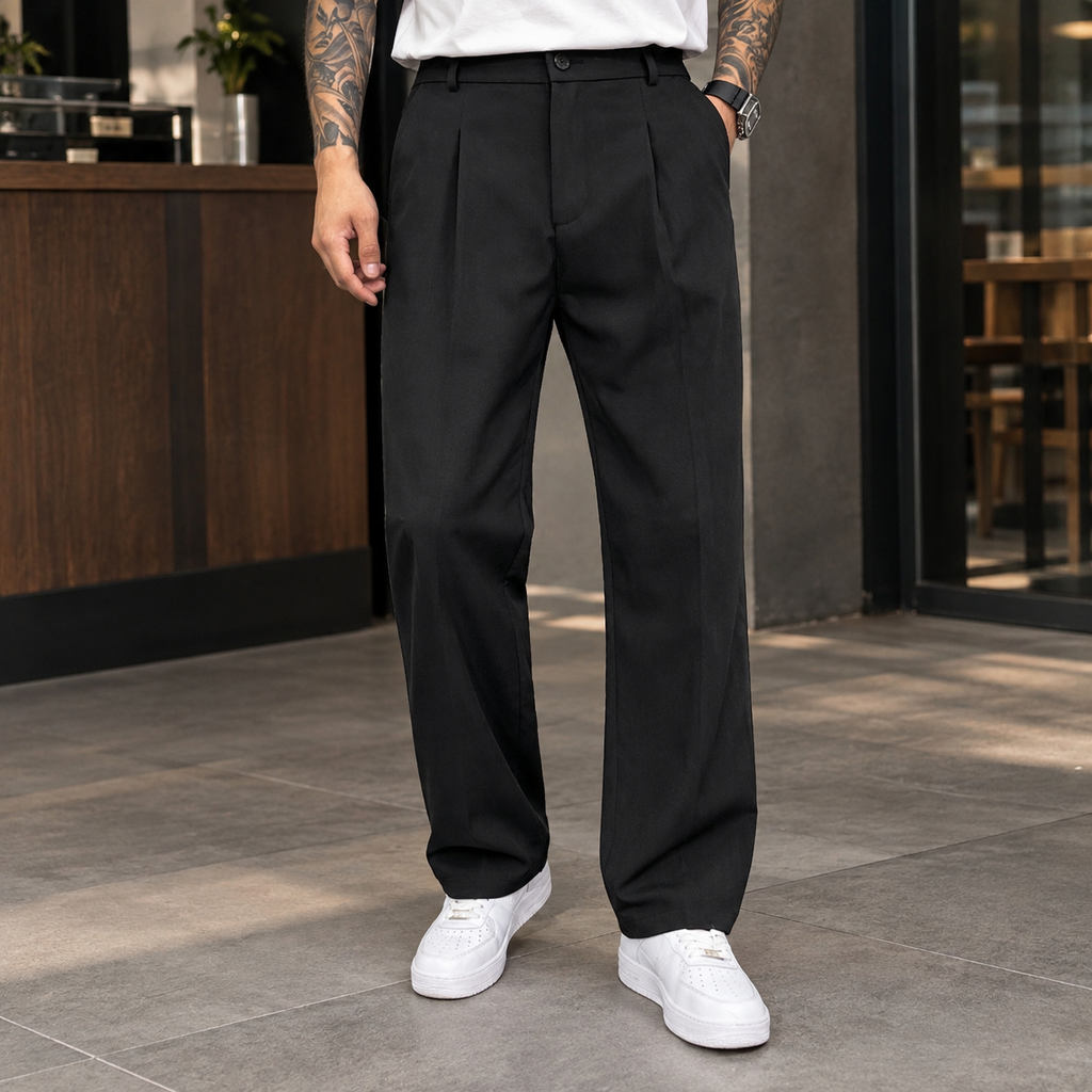 Hudson Wide Leg Pants - Black