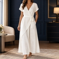 Vivienne Wrap Jumpsuit - White