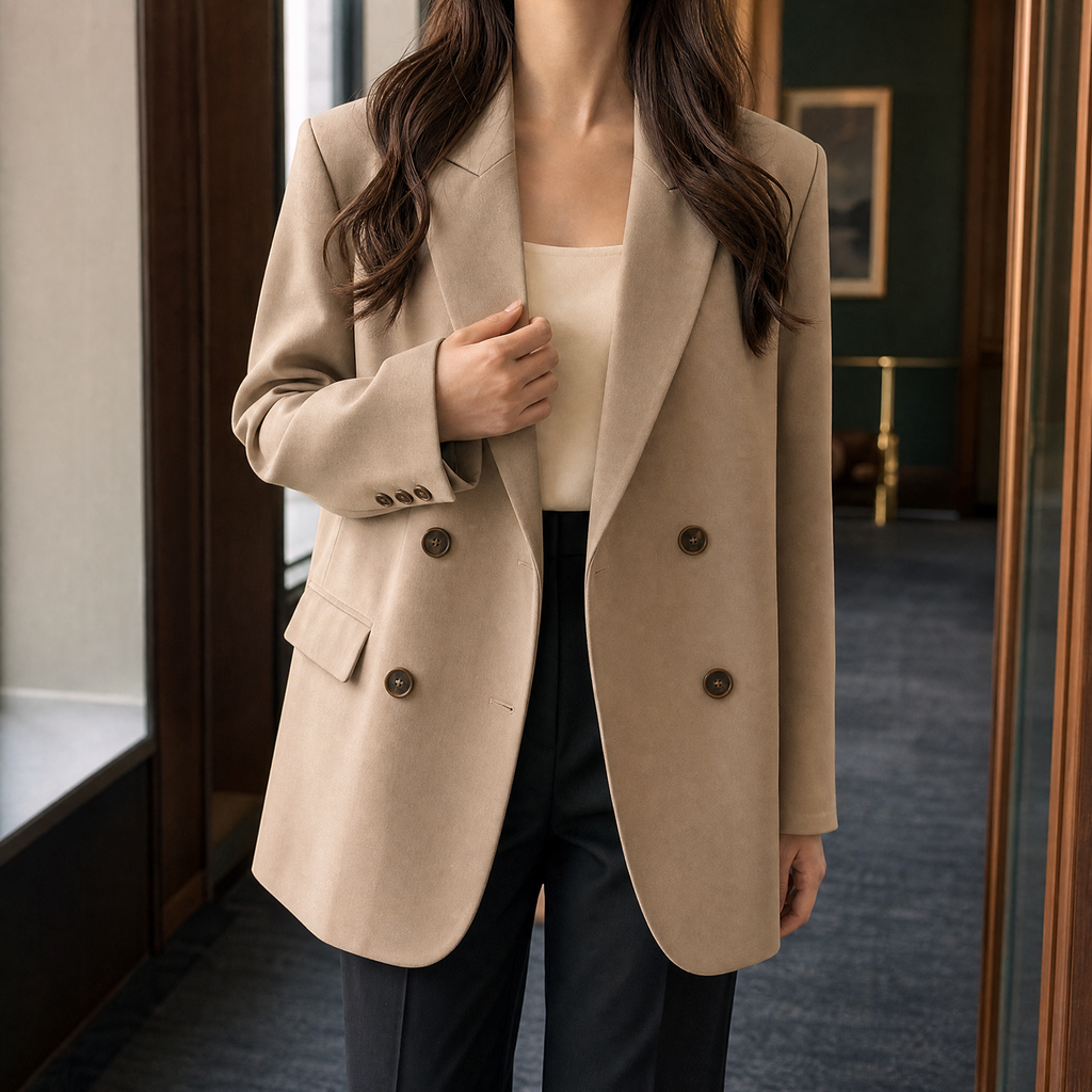 Paula Relaxed Blazer - Khaki