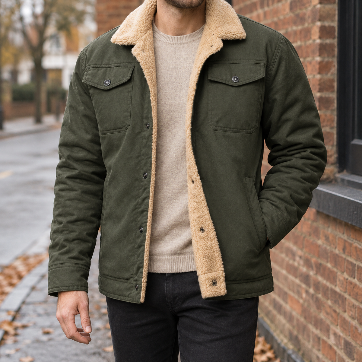 Leopold Workwear Jacket - Army Green
