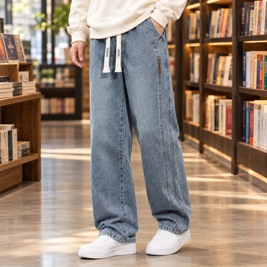 Dorian Relaxed Jeans - Retro Blue