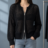 Nico Open Knit Sweater - Black