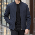 Conrad Stand Collar Jacket - Black