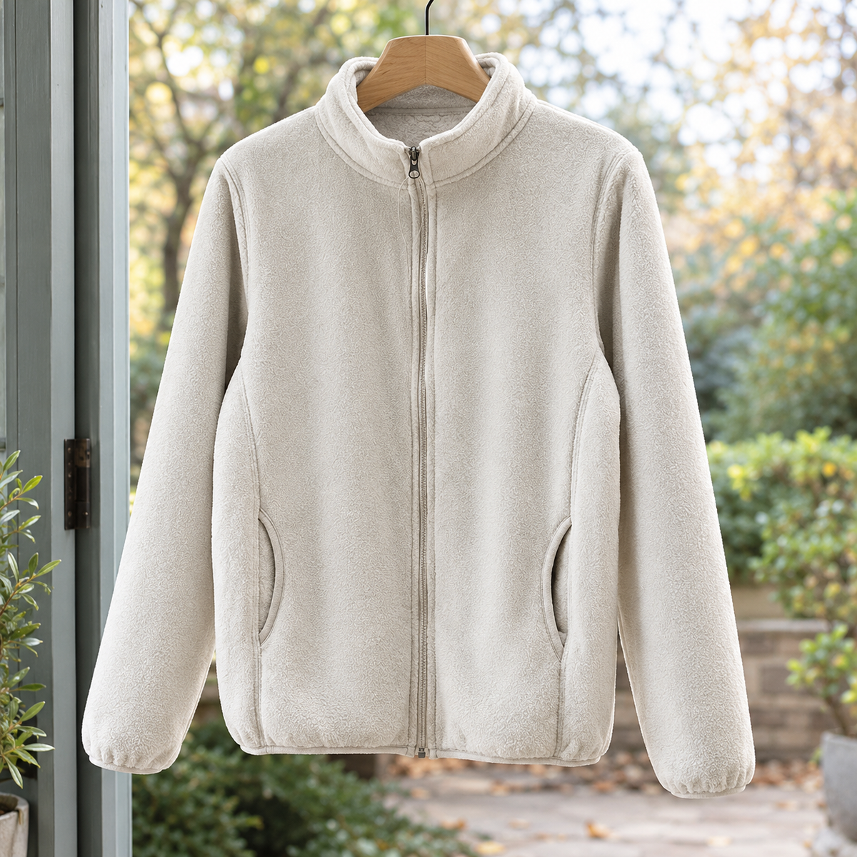 Brendan Fleece Jacket - Off White