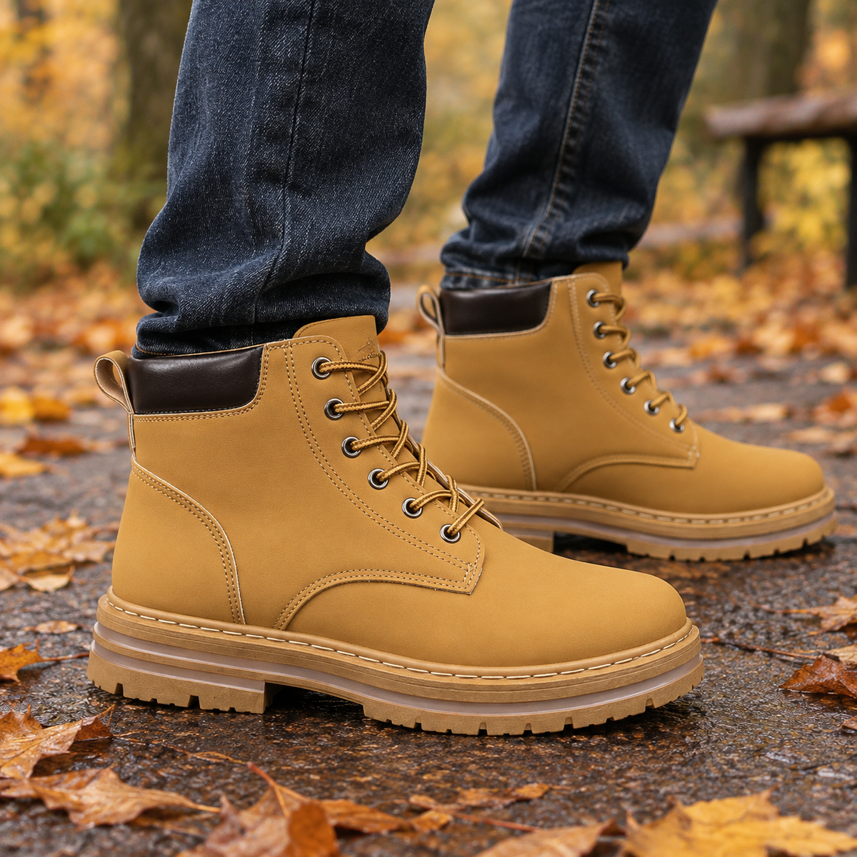 Benedetti Lace Up Boots - Tan