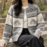 Aiglon Horse Cardigan - Gray