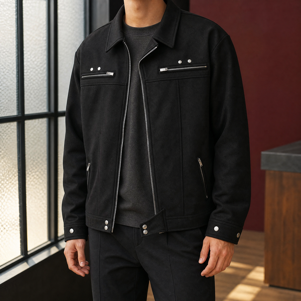 Rhys Suede Biker Jacket