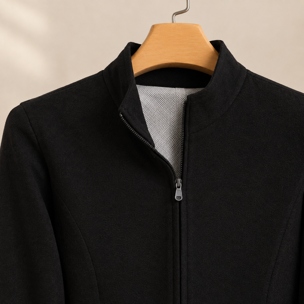 Camille Stand Collar Top - Lead Product Detail