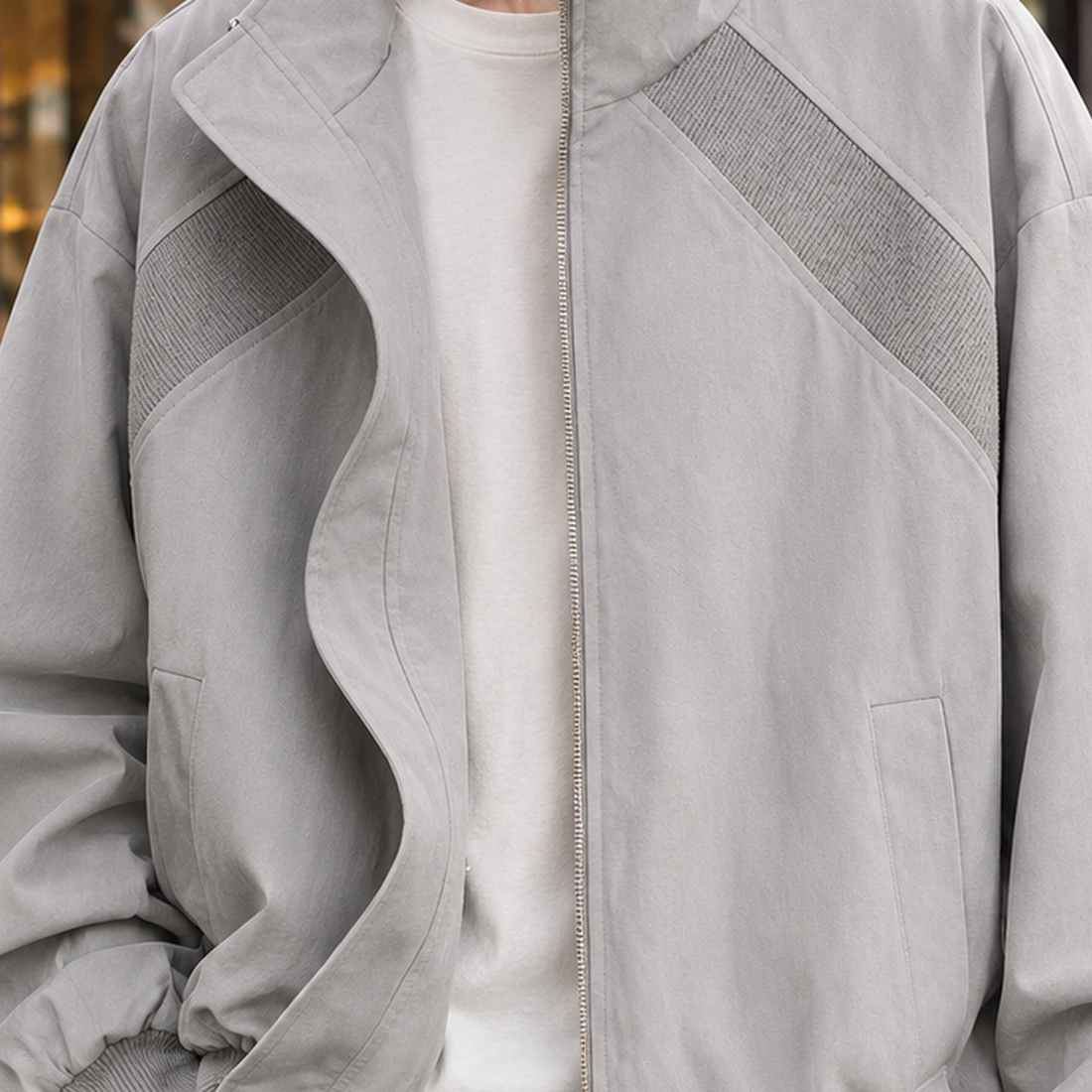 Noah Stand Collar Jacket - Lead Product Detail