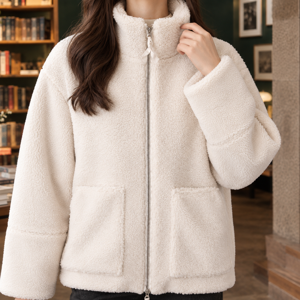 Odette Teddy Jacket - Lead Product Detail