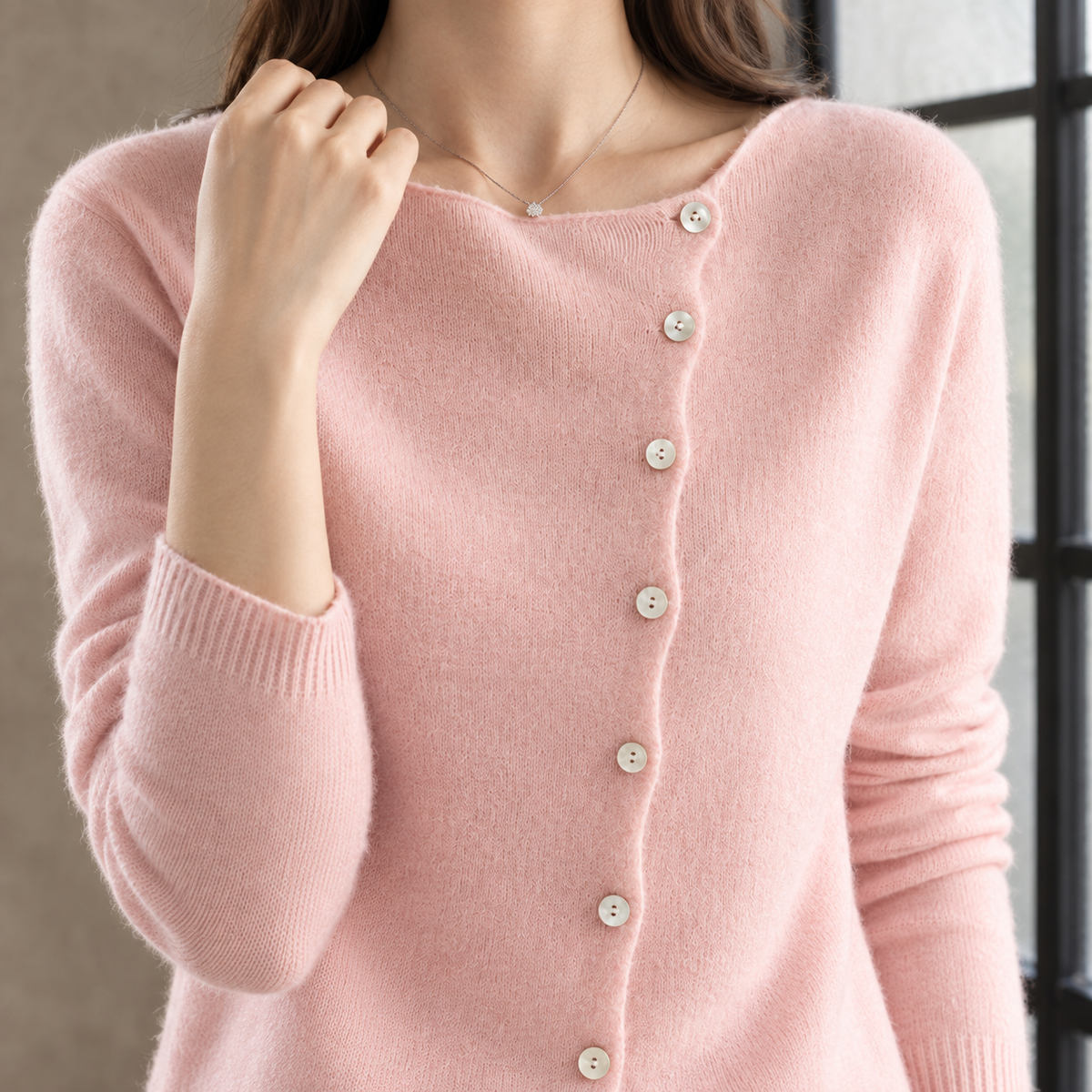 Calla Asymmetric Sweater - Lead Product Detail