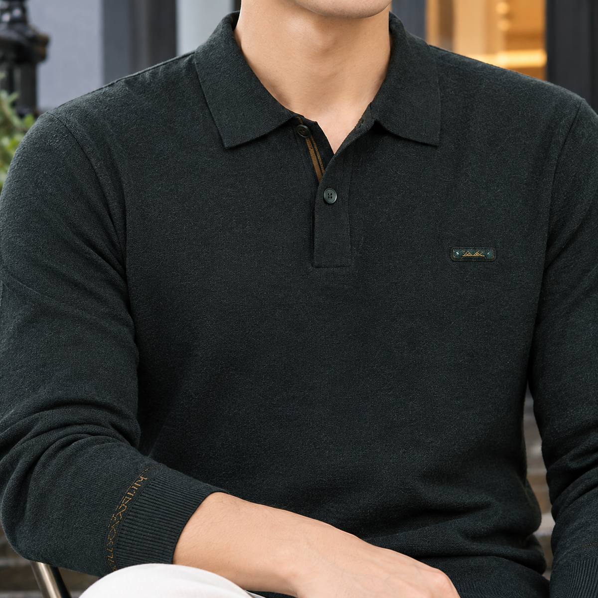 Carter Polo Sweater - Lead Product Detail