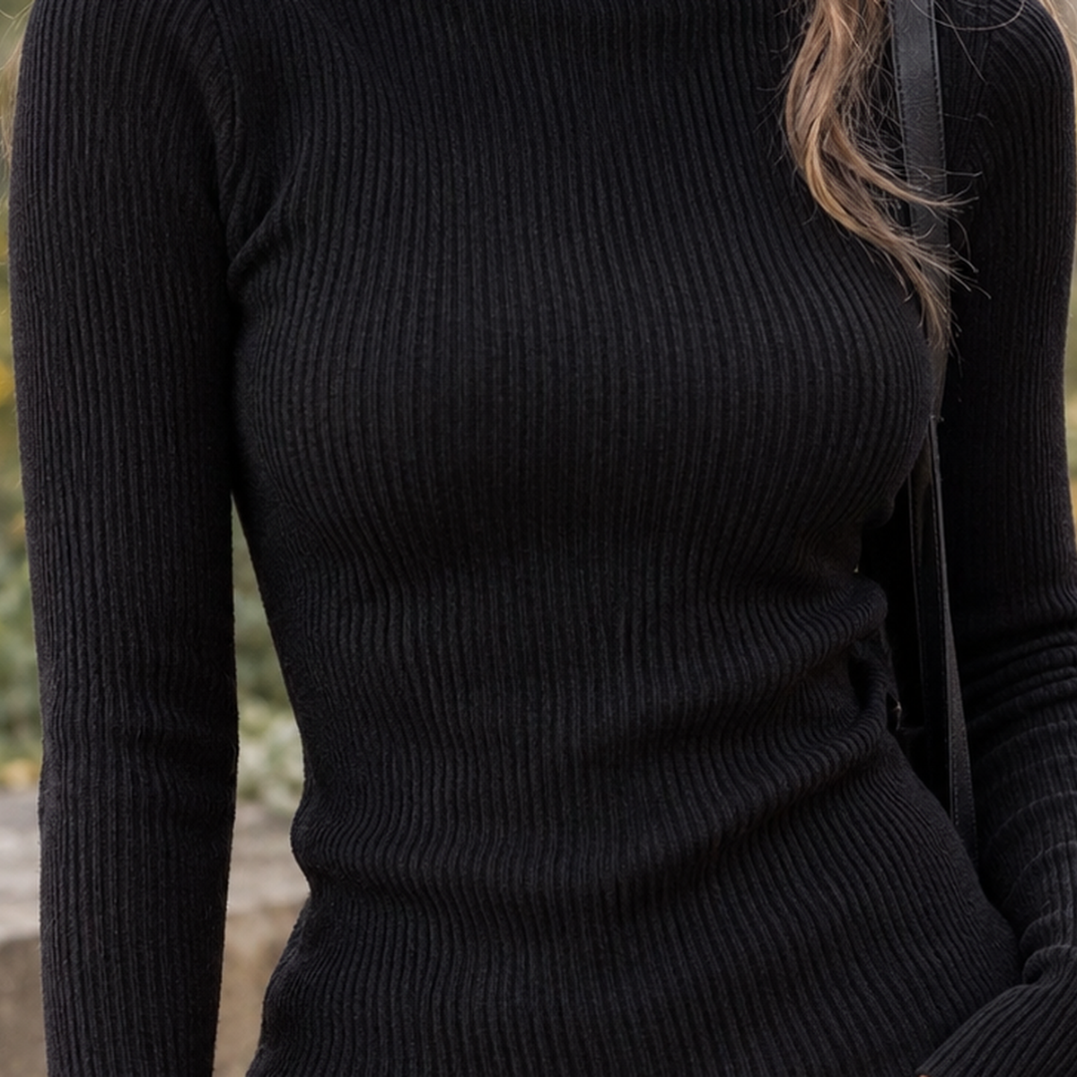 Rebecca Ribbed Turtleneck - Lead Product Detail