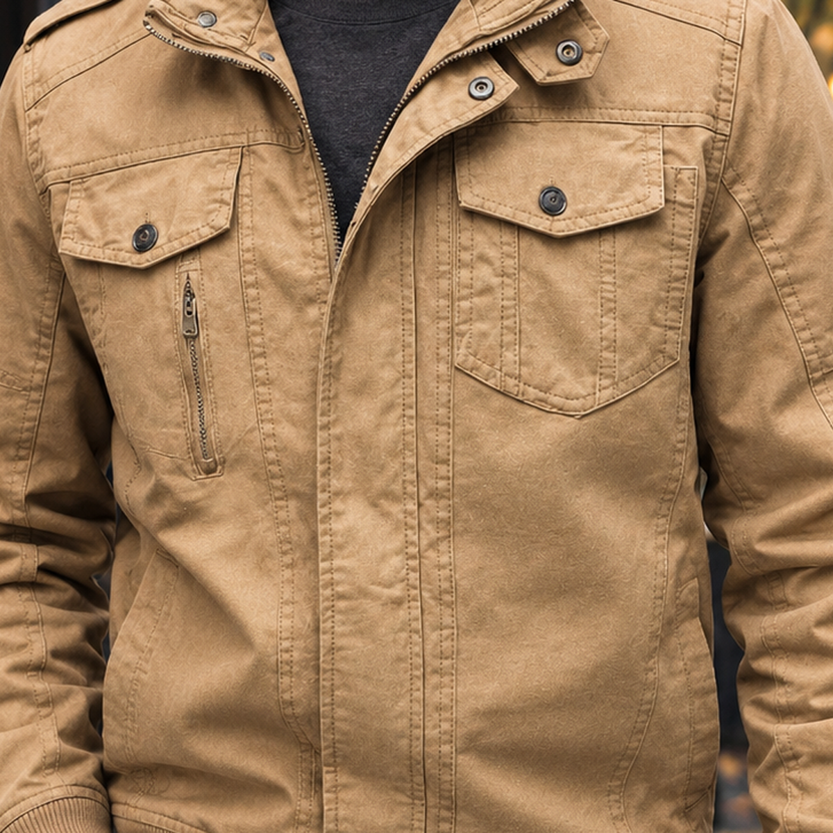 Damian Utility Jacket - Lead Product Detail