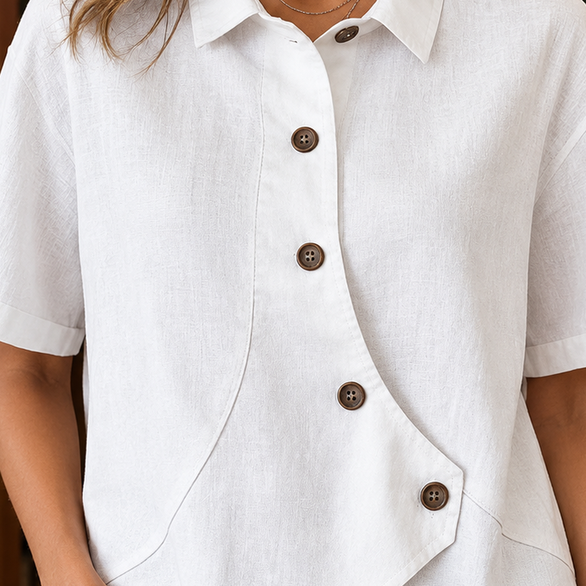 Cadence Asymmetric Shirt - Lead Product Detail