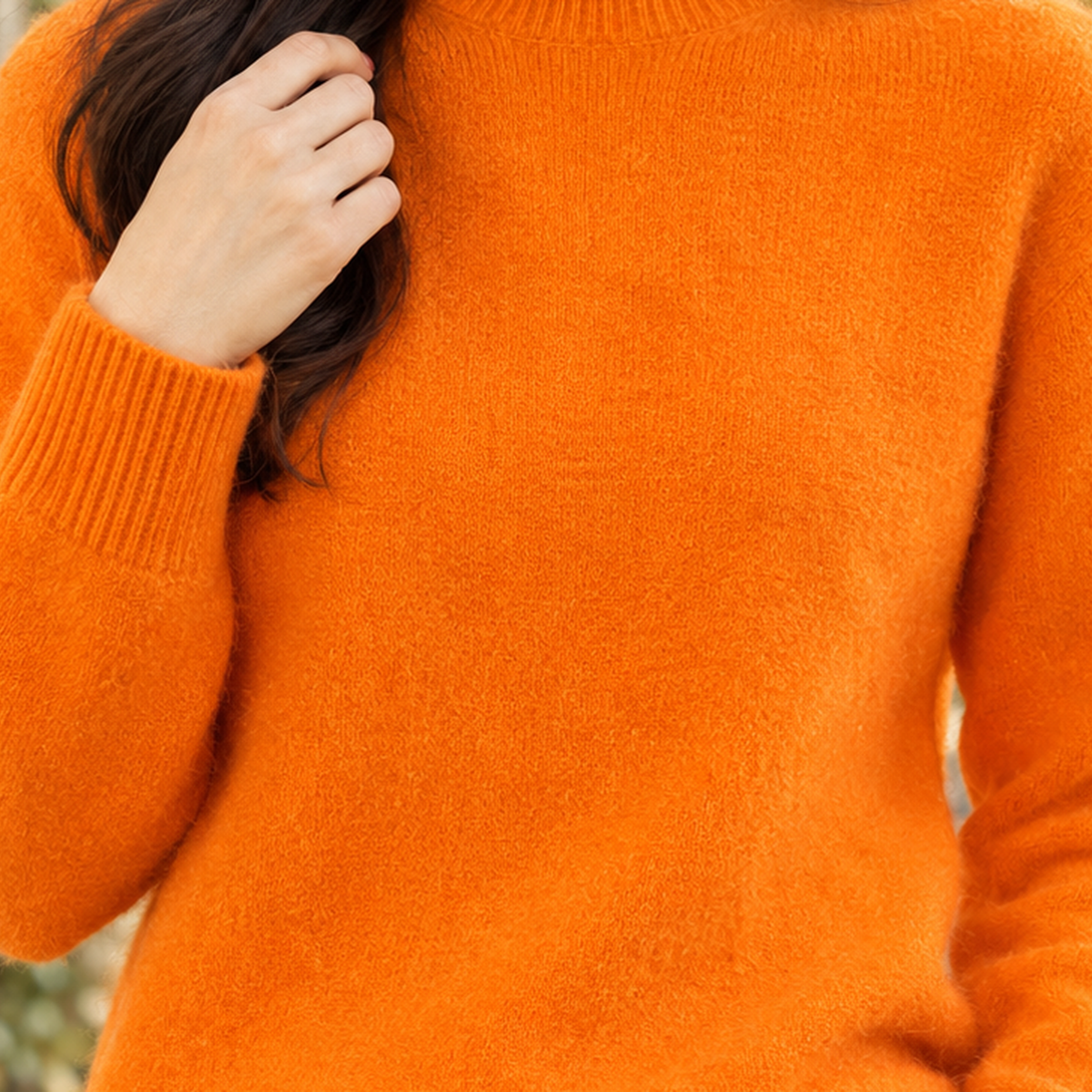 Phoebe Mock Neck Sweater - Lead Product Detail