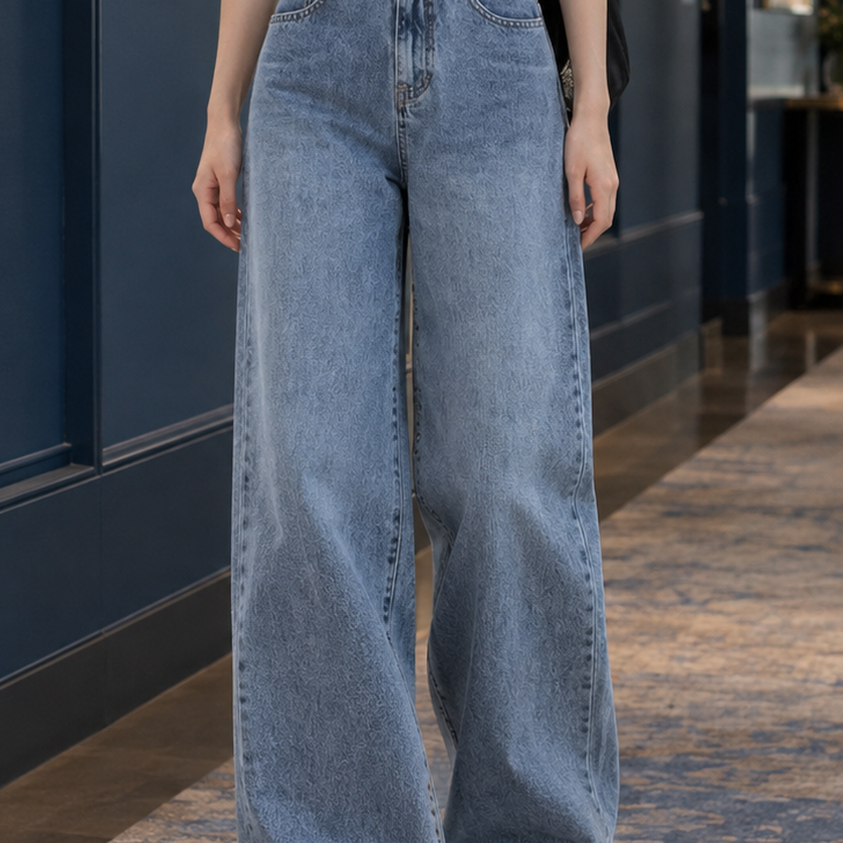 Adelia Wide Leg Jeans - Lead Product Detail