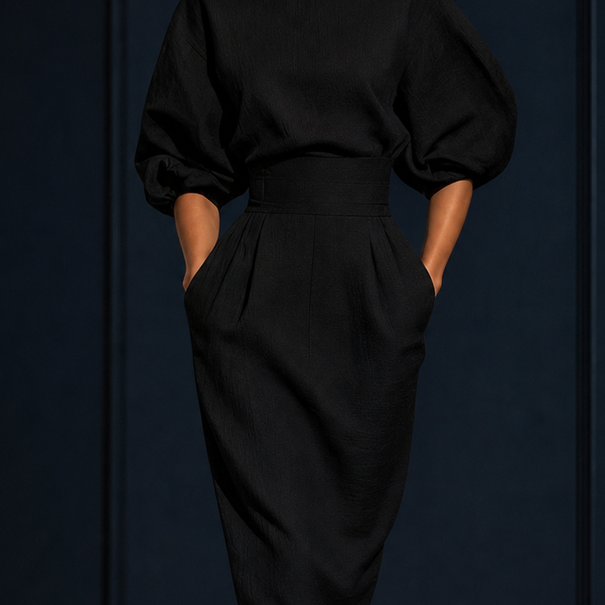 Brooke Sculpted Midi Dress - Lead Product Detail