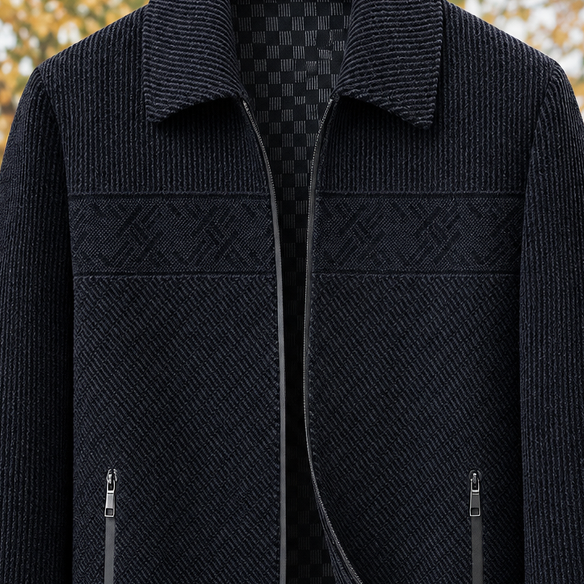 Damaso Textured Jacket - Lead Product Detail