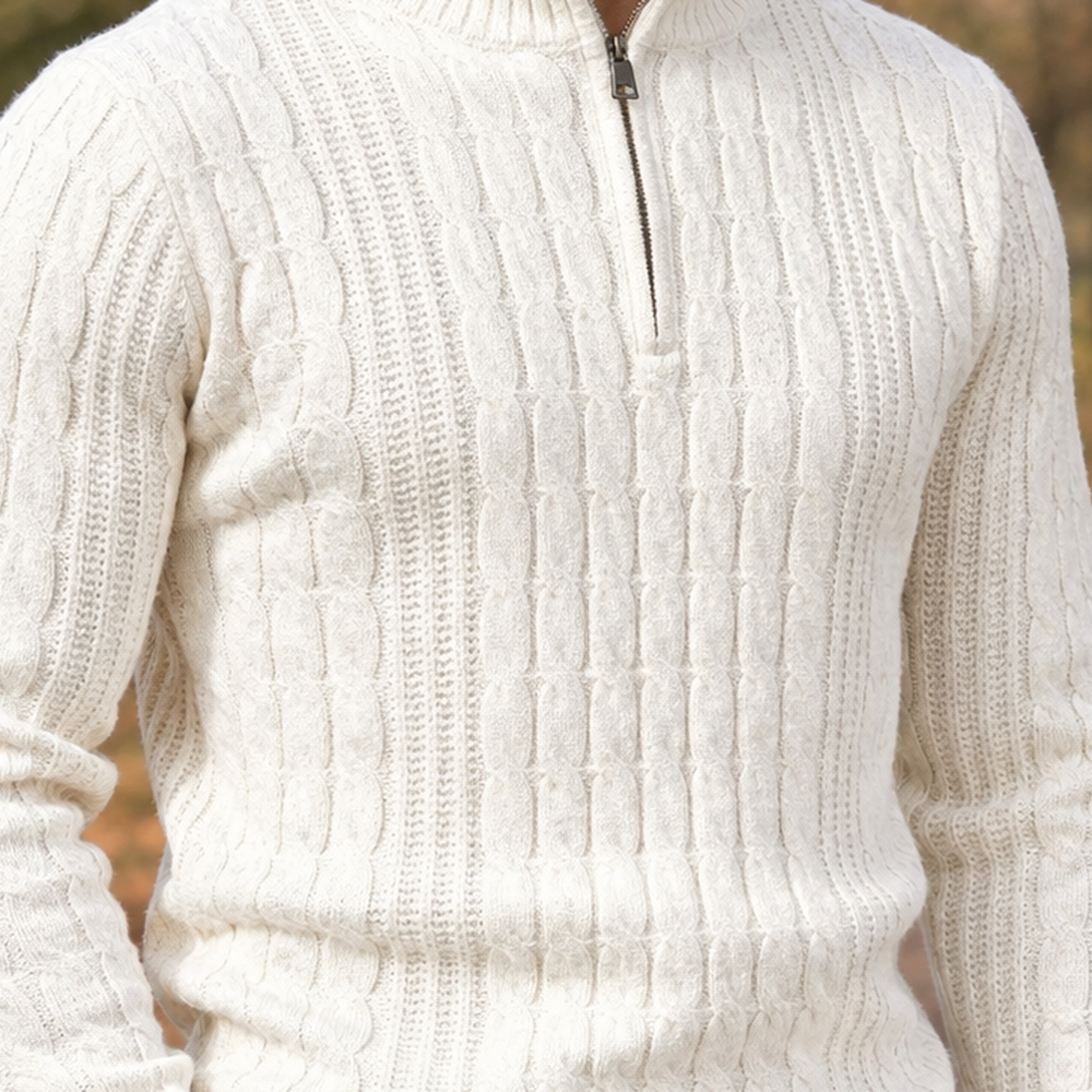 Jules Cable Sweater - Lead Product Detail