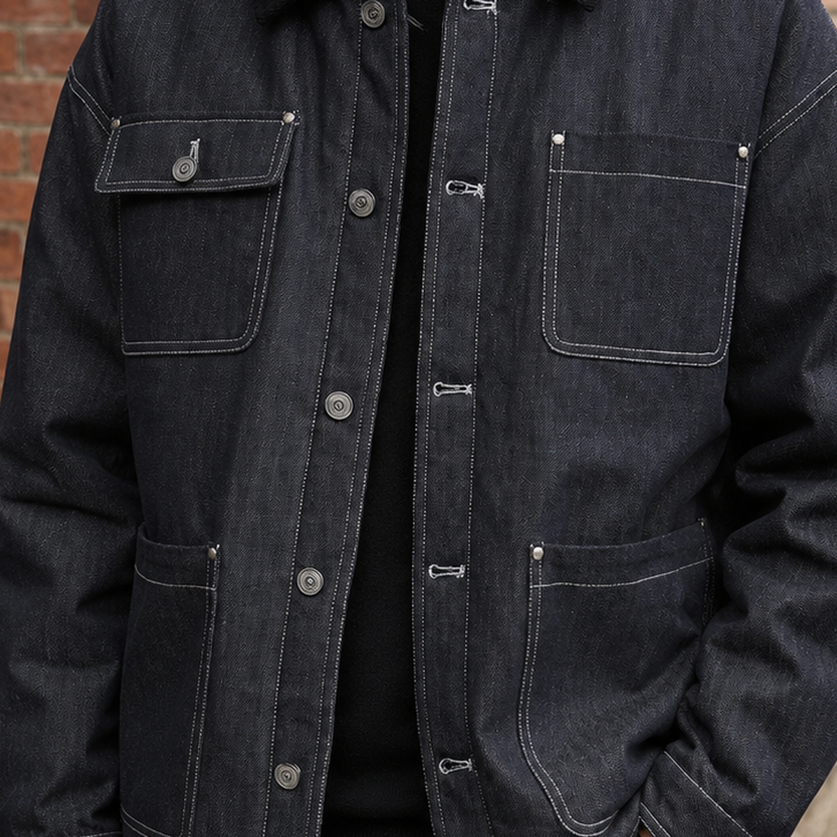 Benjamin Denim Down Jacket - Lead Product Detail