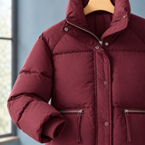 Delphine Cropped Puffer Jacket - Lead Product Detail