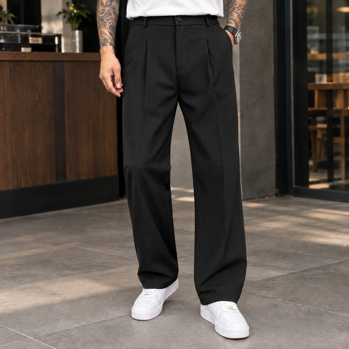 Hudson Wide Leg Pants - Lead Product Detail
