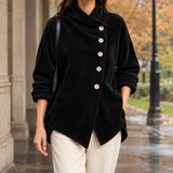 Catriona Asymmetric Jacket - Black