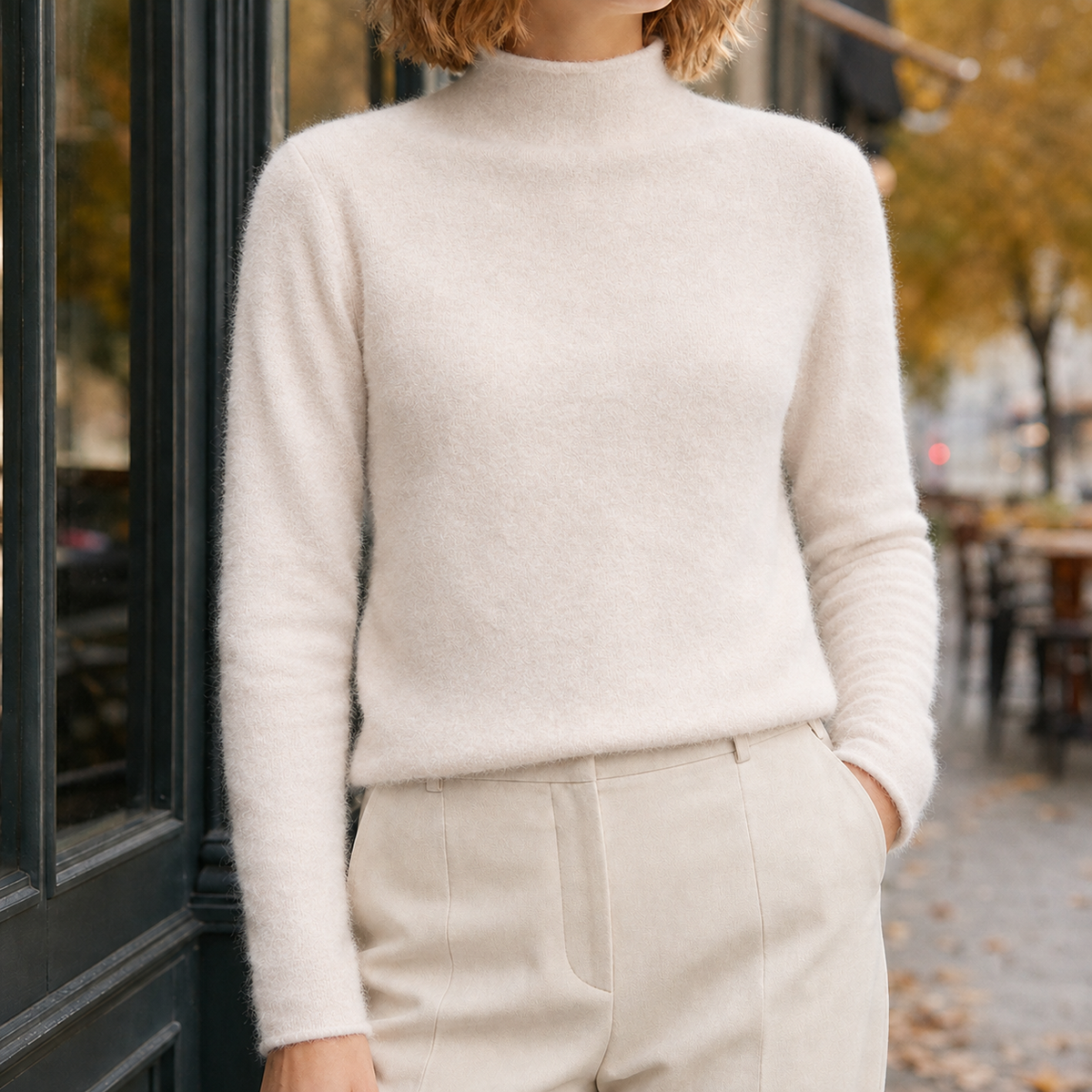 Augustine Cashmere Sweater - Beige
