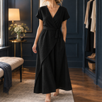 Vivienne Wrap Jumpsuit - Black