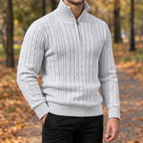 Jules Cable Sweater - Gray