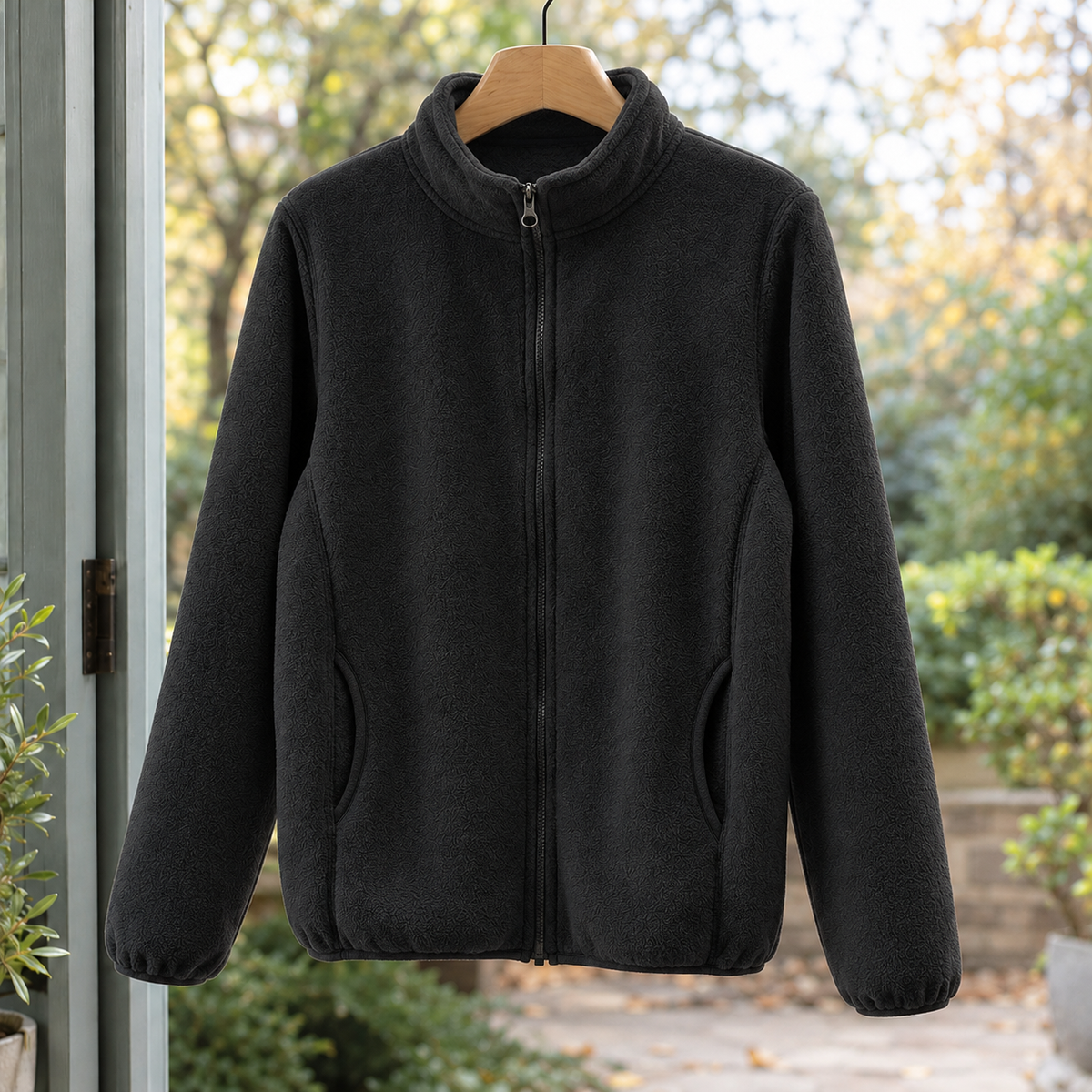 Brendan Fleece Jacket - Black