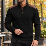 Renard Textured Sweater - Black