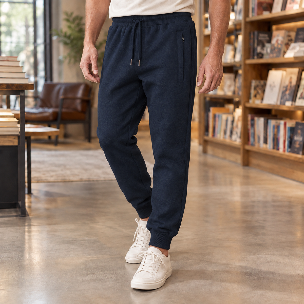 Caleb Relaxed Joggers - Dark Blue Bound Feet