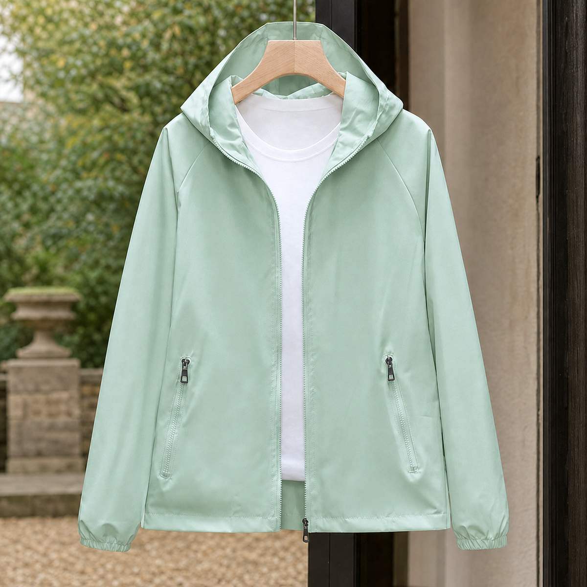 Lena Hooded Jacket - Light Green