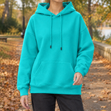 Gabrielle Hooded Sweater - Turquoise
