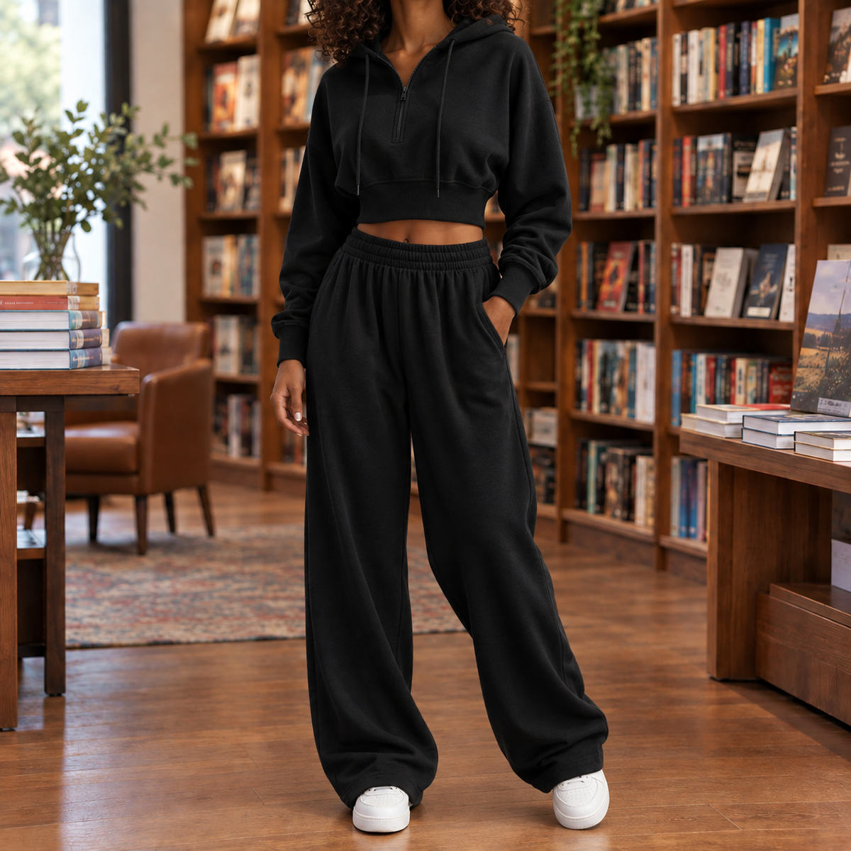 Amelie Relaxed Set - Black