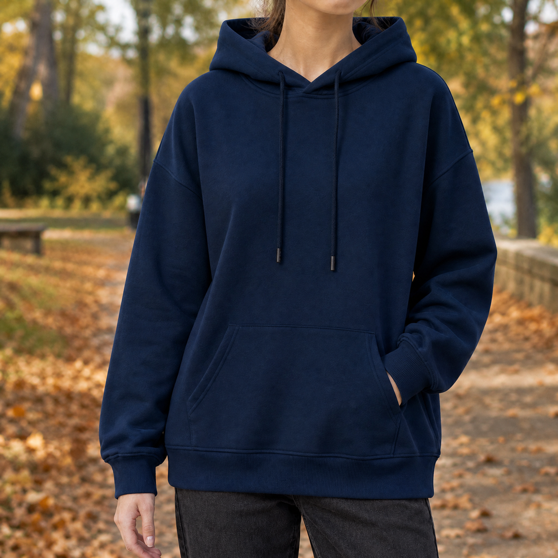 Gabrielle Hooded Sweater - Navy